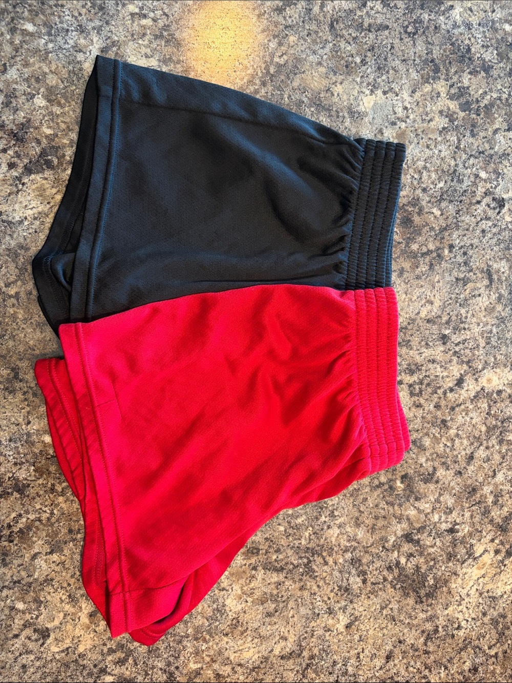 Danskin Now Women's Athletic Shorts - Black and Red